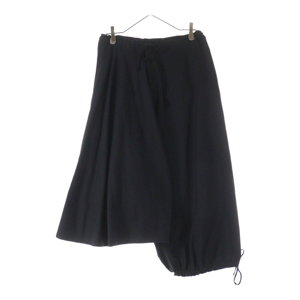 Ground Y(グラウンドワイ) SAMPLE サンプル ドローストリング アシンメトリーバルーンパンツ ブラック