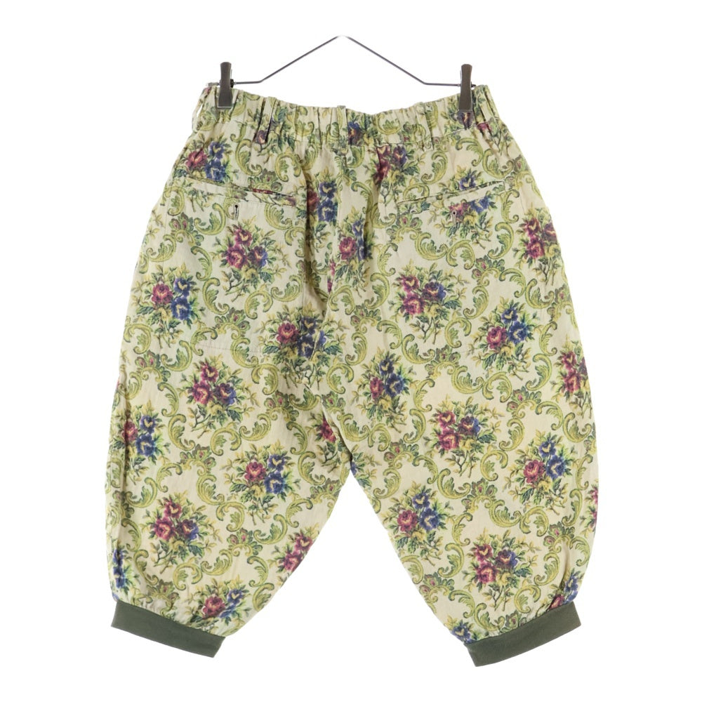 Yohji Yamamoto POUR HOMME(ヨウジヤマモト プールオム) ゴブランリブ フローラル ハーフパンツ ショーツ 総柄 ベージュ HO-P46-036