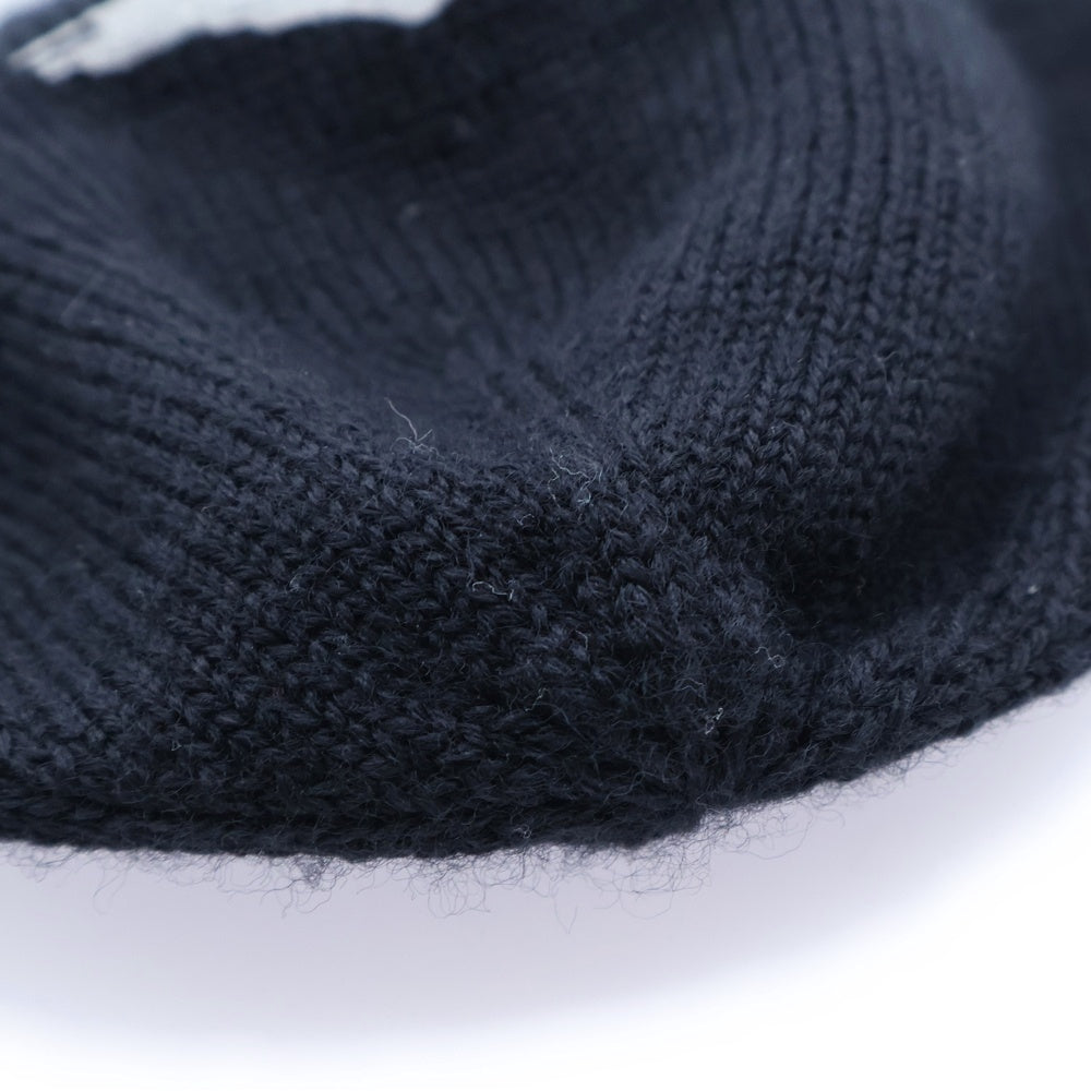 Yohji Yamamoto POUR HOMME(ヨウジヤマモト プールオム) バードプリント ニット帽 キャップ 帽子 ブラック HP-H08-933