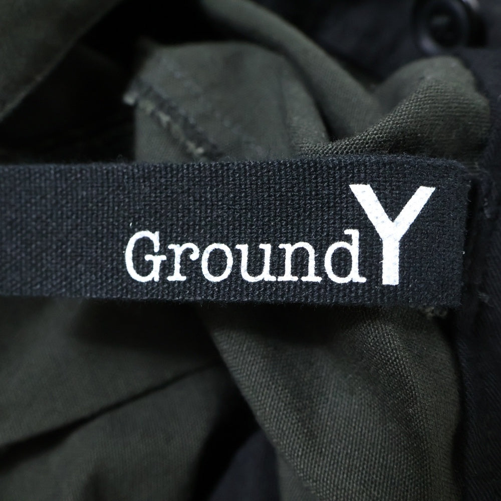Ground Y(グラウンドワイ) SAMPLE サンプル サスペンダーベルト コットンサルエルパンツ カーキ