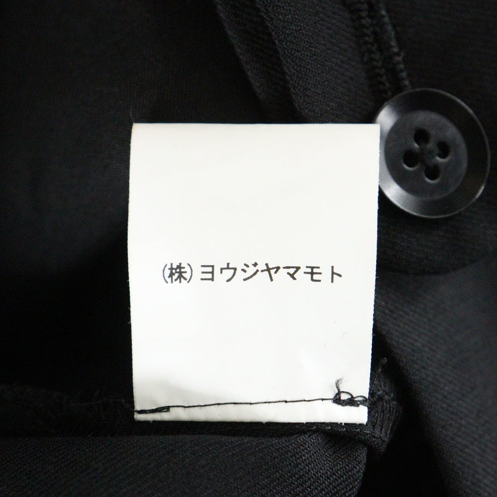 Ground Y(グラウンドワイ) SAMPLE サンプル 比翼 ジップフライ スラックスパンツ ブラック