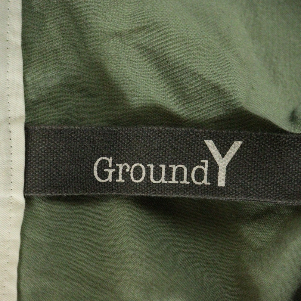 Ground Y(グラウンドワイ) SAMPLE サンプル サスペンダーベルト コットンサルエルパンツ グリーン