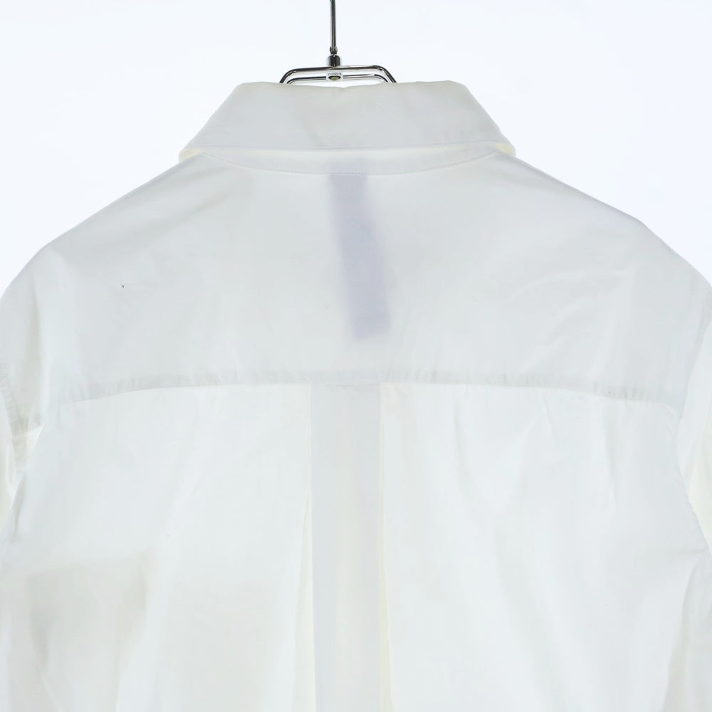 Ground Y(グラウンドワイ) フラップ付 長袖ボタンダウンシャツ ホワイト GH-B12-021