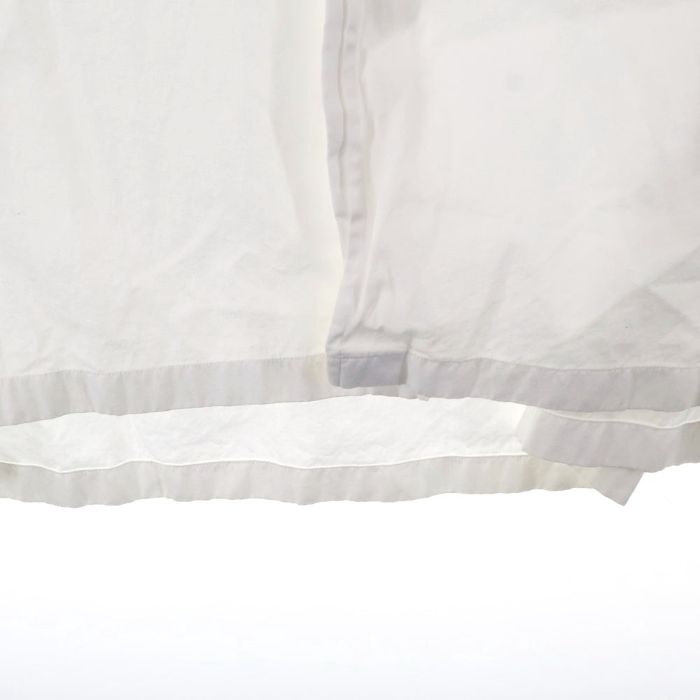 Ground Y(グラウンドワイ) 長袖ロングボタンダウンシャツ ホワイト GD-B10-007