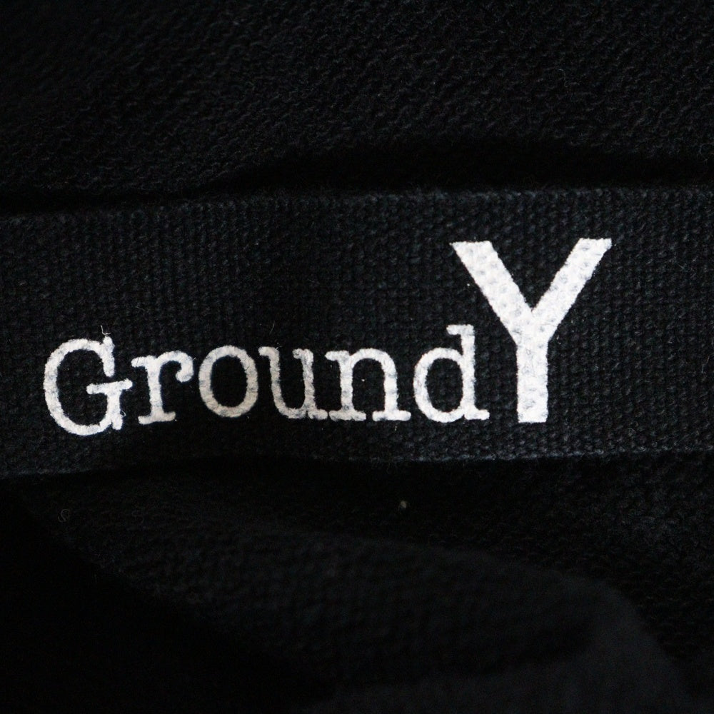 Ground Y(グラウンドワイ) 切替加工長袖コットンカットソー ブラック GZ-T02-008