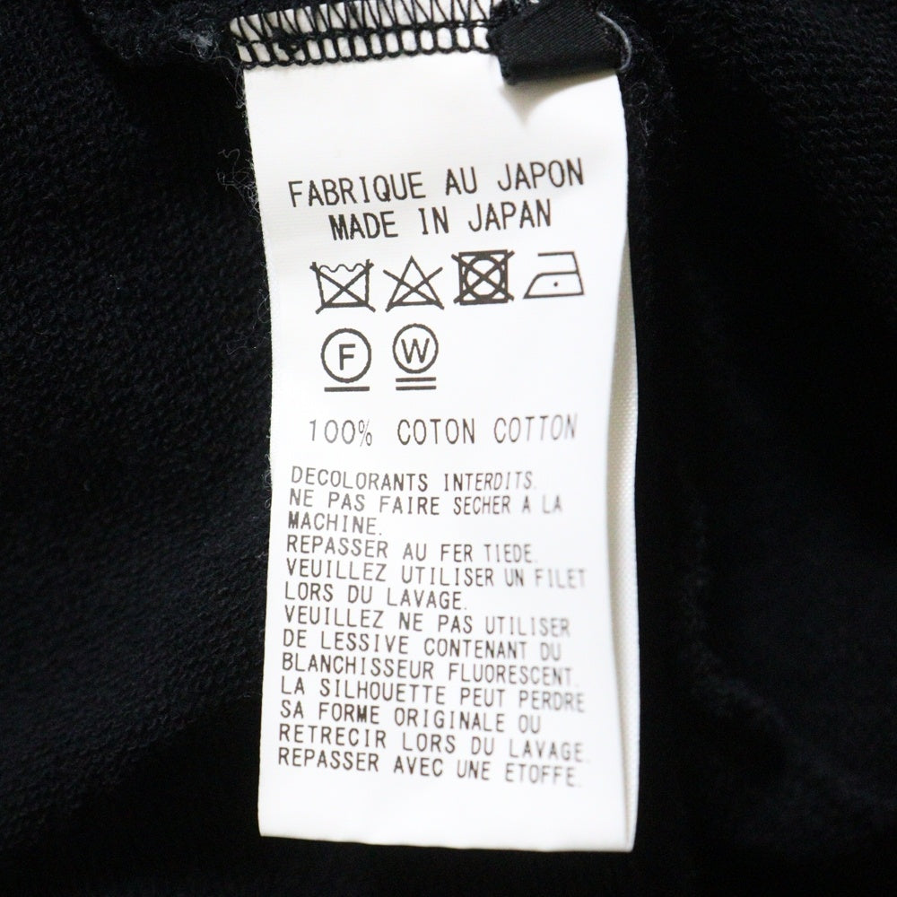 Ground Y(グラウンドワイ) 切替加工長袖コットンカットソー ブラック GZ-T02-008