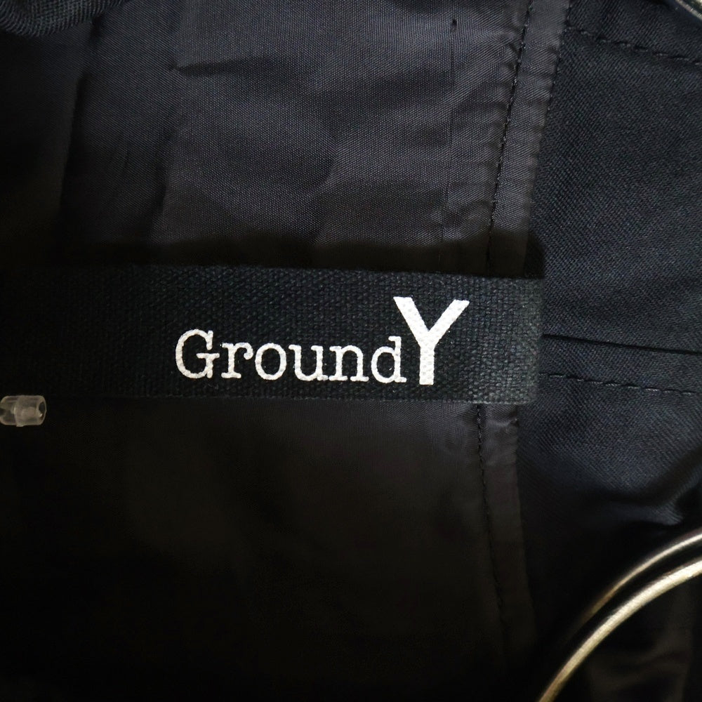 Ground Y(グラウンドワイ) SAMPLE サンプル ジップアップフーデッドコート ブラック GV-C03-100