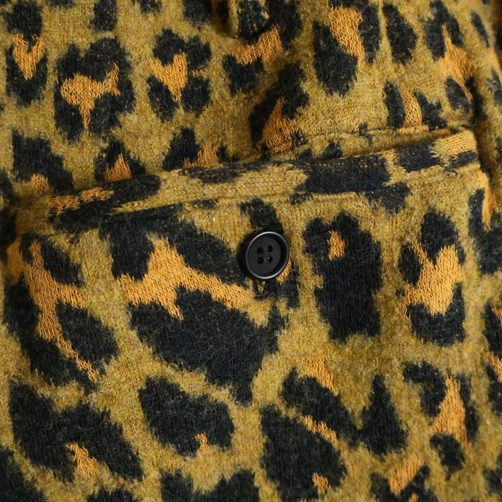 Yohji Yamamoto POUR HOMME(ヨウジヤマモト プールオム) 13AW ダークレオパード柄 ウールショートパンツ ショーツ ハーフパンツ ブラウン/ブラック HQ-T35-086