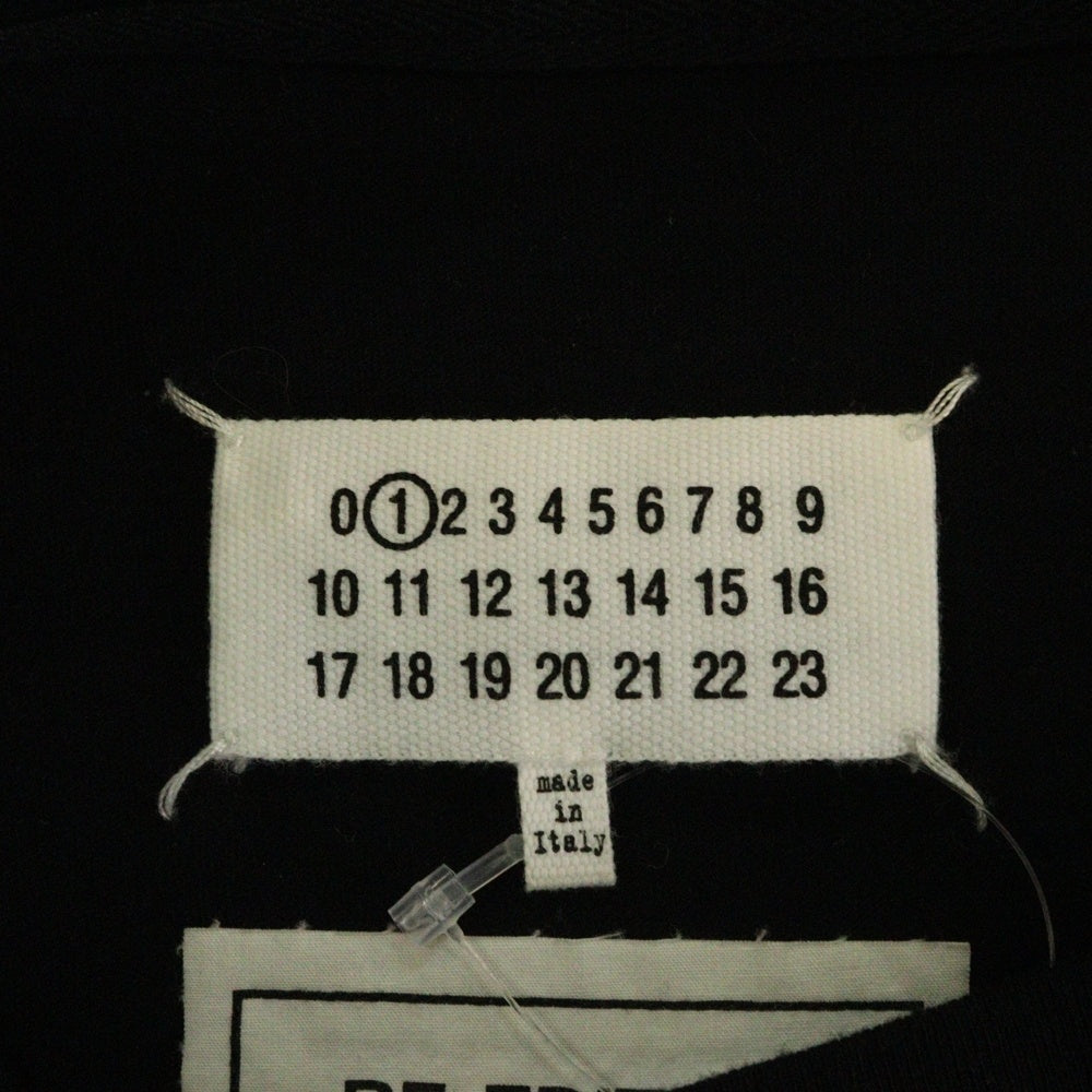 Maison Margiela 1(メゾンマルジェラ) 15SS FLAME T-SHIRT フレイム フロントプリント 半袖Tシャツ カットソー ブラック S31GC0432 S21058