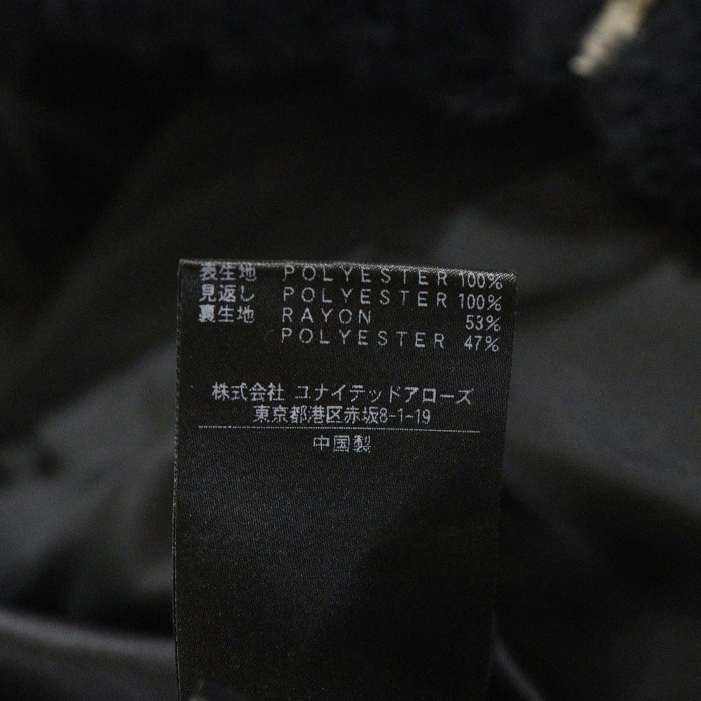 monkey time(モンキータイム) MT FAUX FUR ZIP BLSN ダブルポケット ジップアップ ファーブルゾン ジャケット ブラック 8325-199-1484