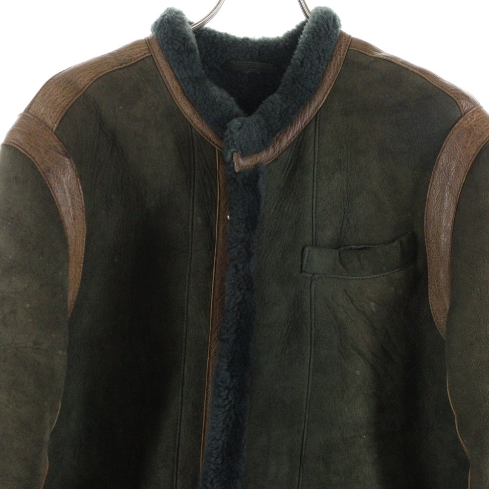 EMPORIO ARMANI(エンポリオアルマーニ) ボア ムートンコート ジャケット カーキ