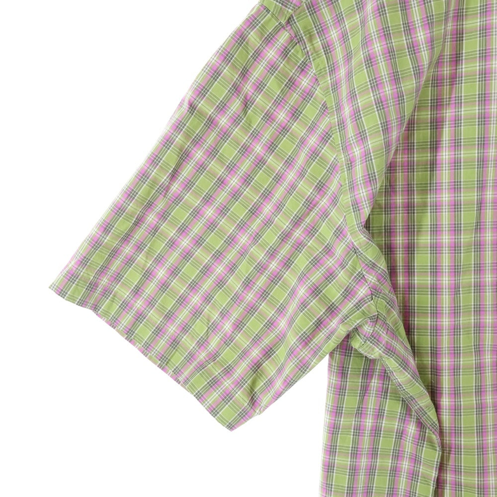 SUPREME(シュプリーム) 24SS Loose Fit Mini Plaid S/S Shirt ルーズフィット ミニプレイド 半袖シャツ グリーン
