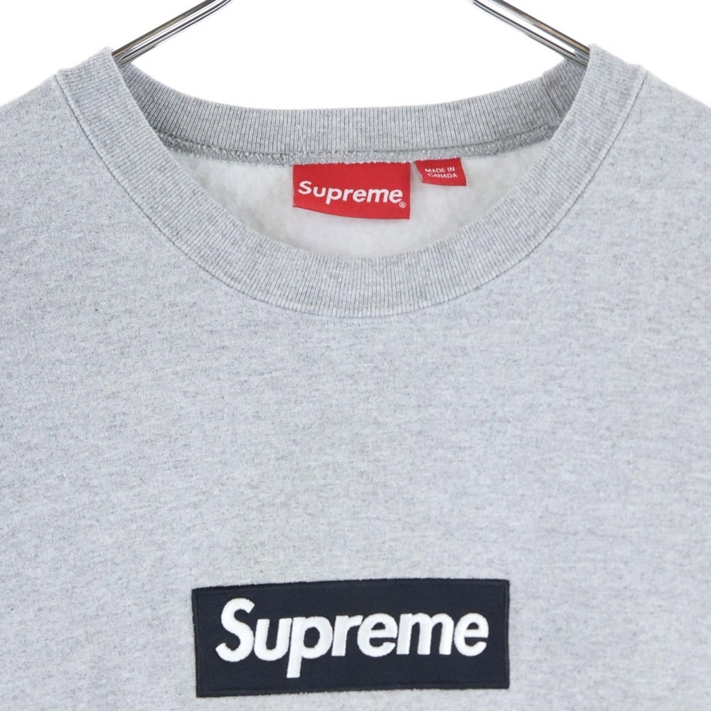 SUPREME(シュプリーム) 22AW Box Logo Crewneck Heather Grey ボックスロゴ クルーネックスウェット トレーナー グレー