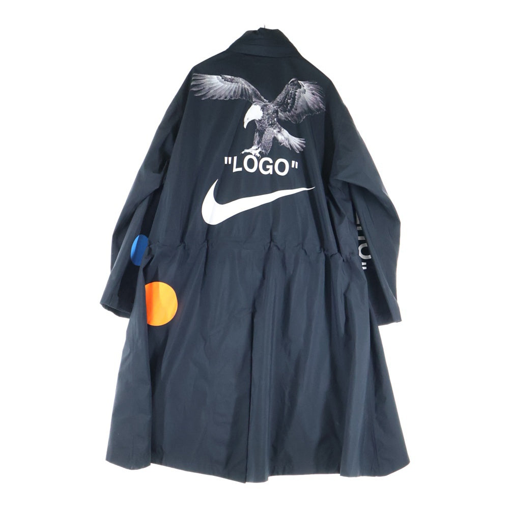 NIKE(ナイキ) 18SS ×OFF-WHITE NRG JACKET オフホワイト エヌアールジー ジップアップジャケット ロングコート ブラック AA3256-010