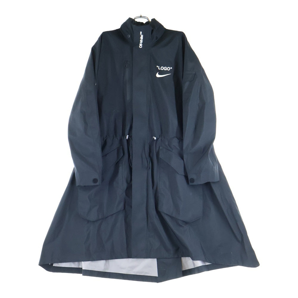 NIKE(ナイキ) 18SS ×OFF-WHITE NRG JACKET オフホワイト エヌアールジー ジップアップジャケット ロングコート ブラック AA3256-010
