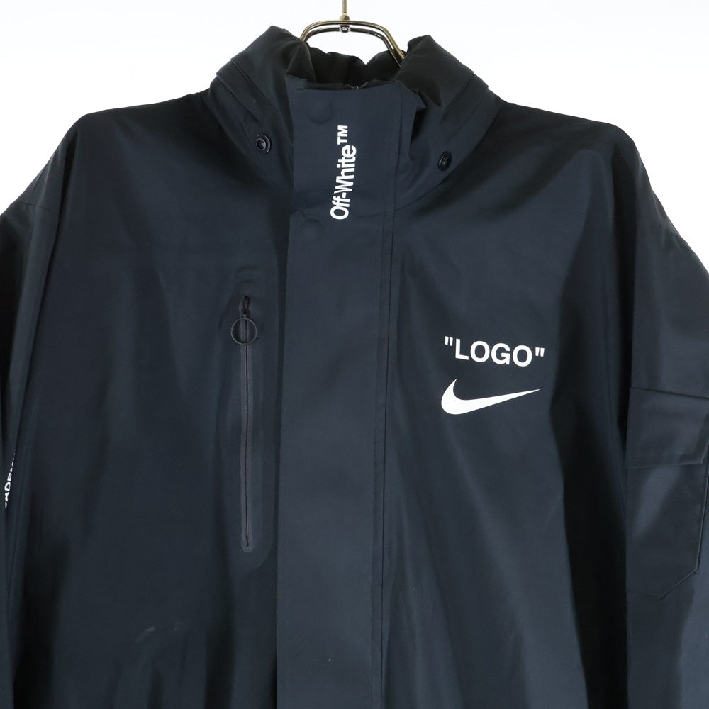 NIKE(ナイキ) 18SS ×OFF-WHITE NRG JACKET オフホワイト エヌアールジー ジップアップジャケット ロングコート ブラック AA3256-010