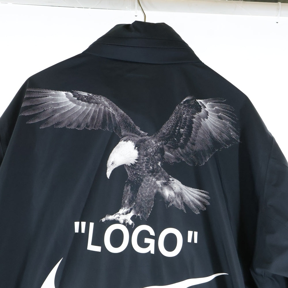 NIKE(ナイキ) 18SS ×OFF-WHITE NRG JACKET オフホワイト エヌアールジー ジップアップジャケット ロングコート ブラック AA3256-010