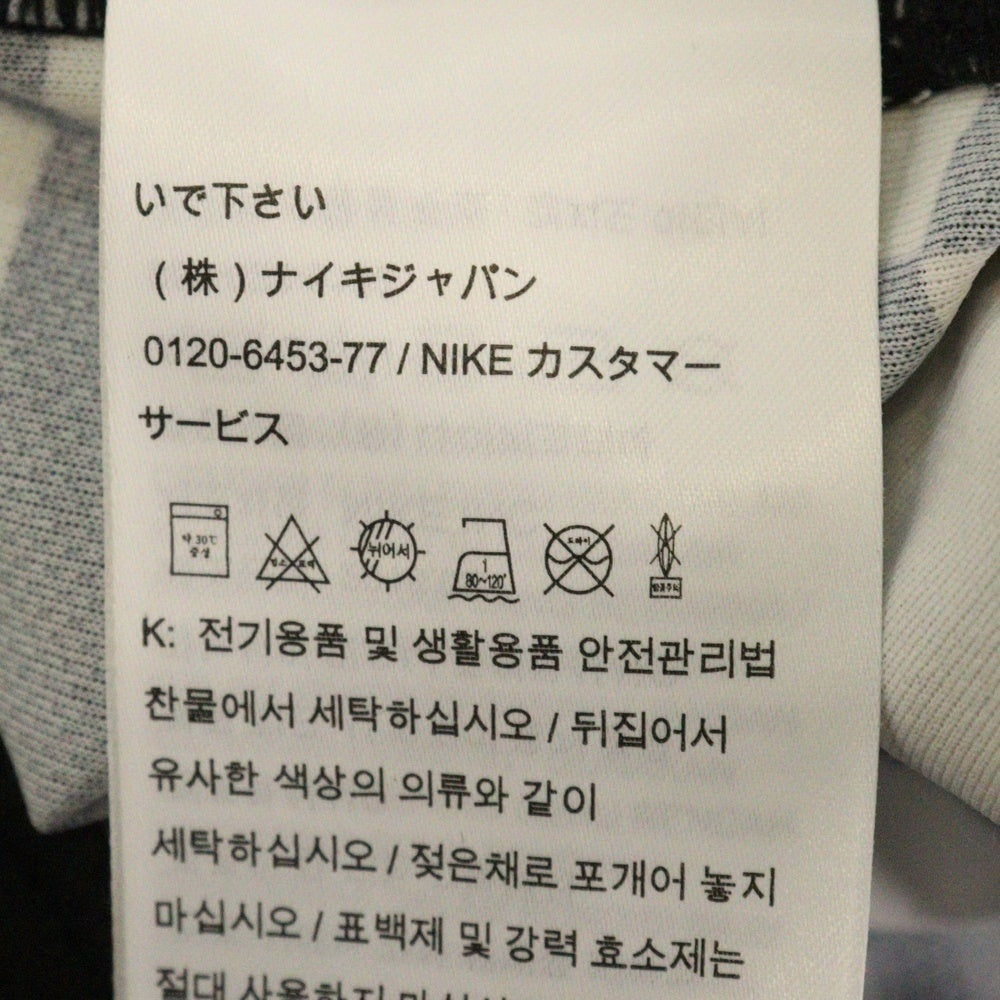 NIKE(ナイキ) 18SS ×OFF-WHITE FB JERSEY AWAY オフホワイト フットボール アウェイ ジャージ チェック柄長袖 ロングスリーブシャツ ブラック/ホワイト AO1217-010