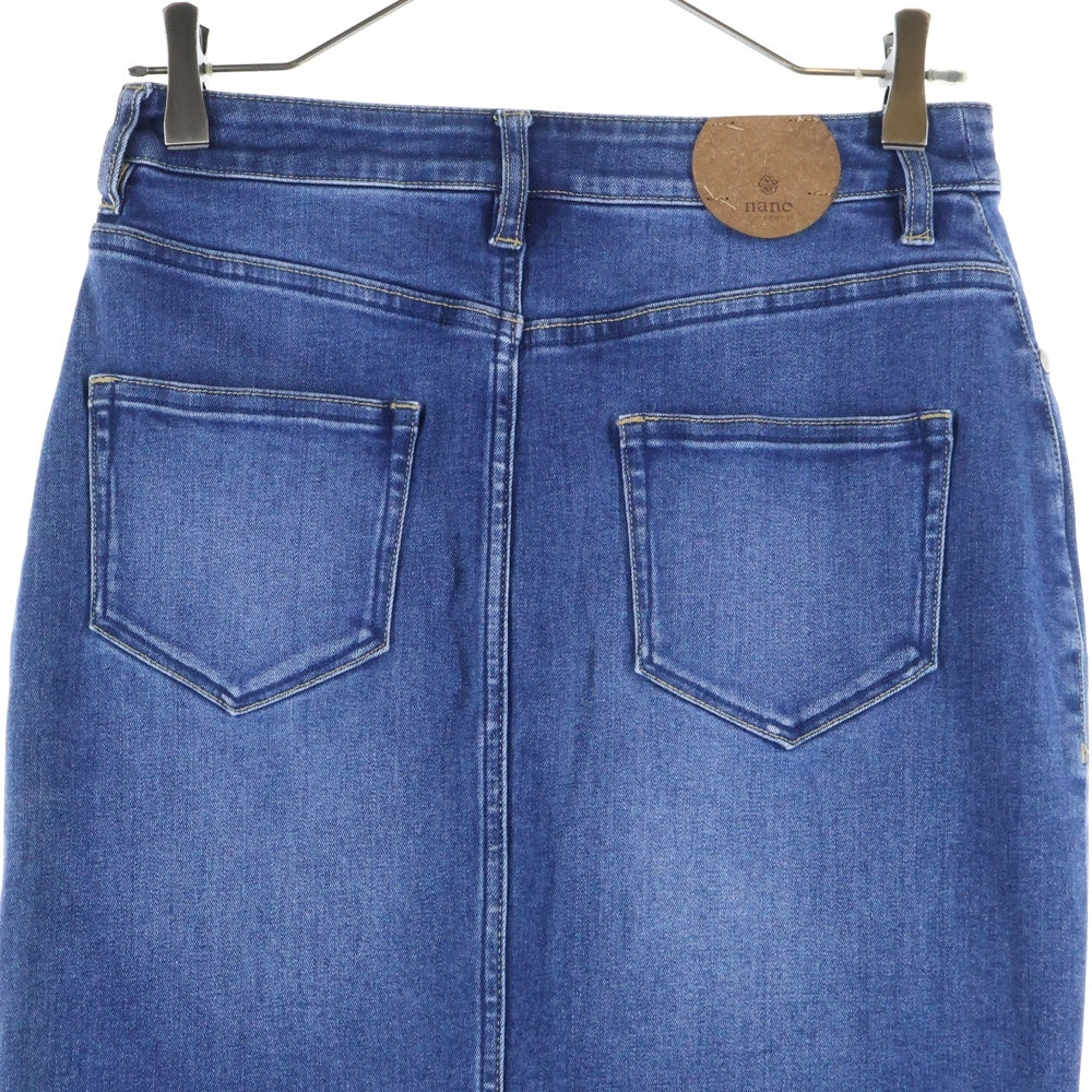 nano universe(ナノユニバース) バックスリット デニムスカート インディゴ レディース 673-9230020