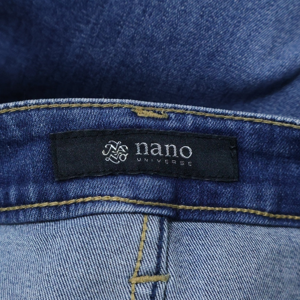 nano universe(ナノユニバース) バックスリット デニムスカート インディゴ レディース 673-9230020