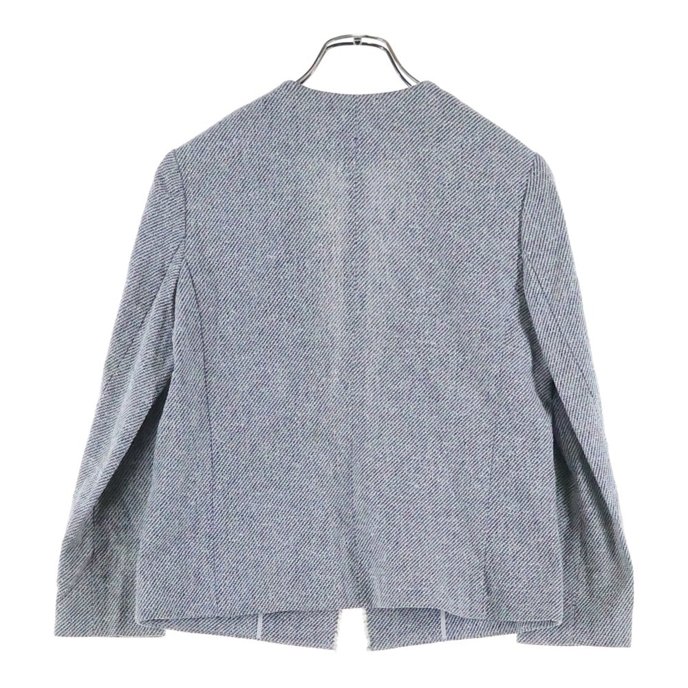 TOMORROWLAND(トゥモローランド) ノーカラー カットオフ ジャケット グレー レディース 13-07-61-07251