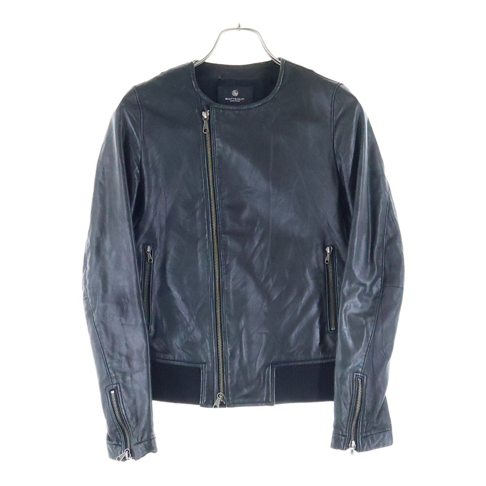 BEAUTY&YOUTH UNITED ARROWS(ビューティーアンドユースユナイテッドアローズ) ジップアップ レザー ライナーボアジャケット ブラック レディース 1625-617-0008