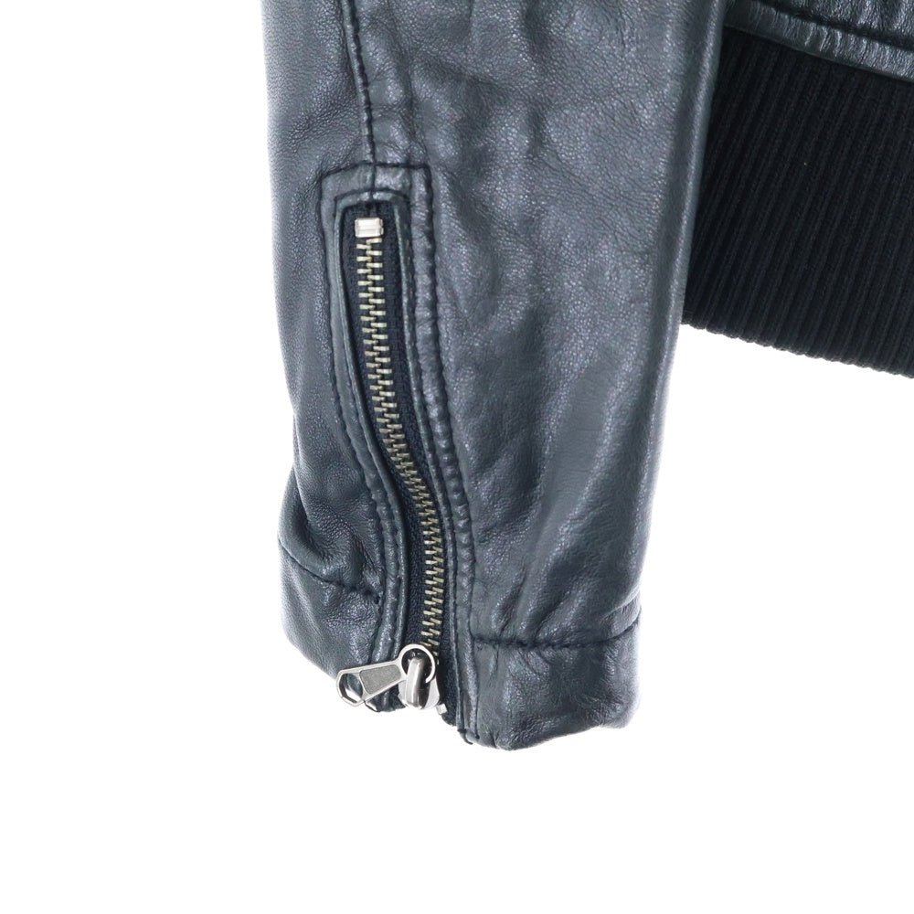 BEAUTY&YOUTH UNITED ARROWS(ビューティーアンドユースユナイテッドアローズ) ジップアップ レザー ライナーボアジャケット ブラック レディース 1625-617-0008