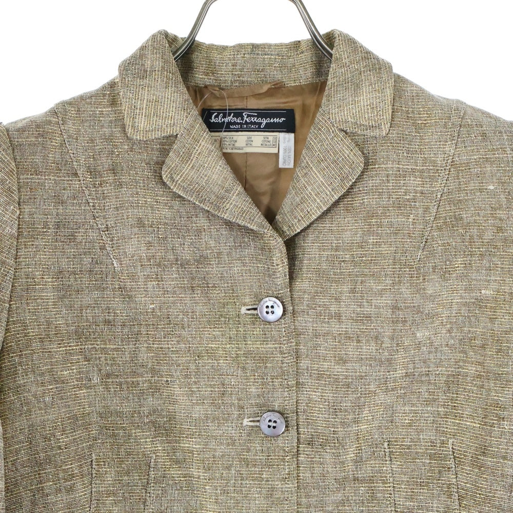 Salvatore Ferragamo(サルヴァトーレ フェラガモ) シルク混 レーヨン