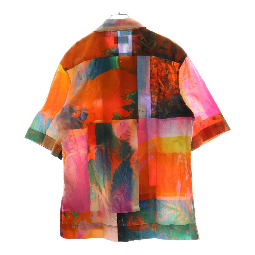 Acne Studios(アクネ ストゥディオズ) ボタニカルプリント ショートスリーブ オープンカラーシャツ マルチカラー FN-MN-SHIR000211