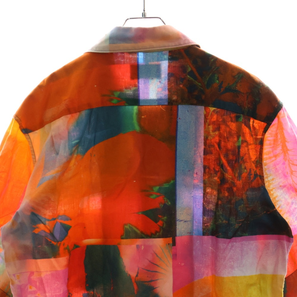 Acne Studios(アクネ ストゥディオズ) ボタニカルプリント ショートスリーブ オープンカラーシャツ マルチカラー FN-MN-SHIR000211