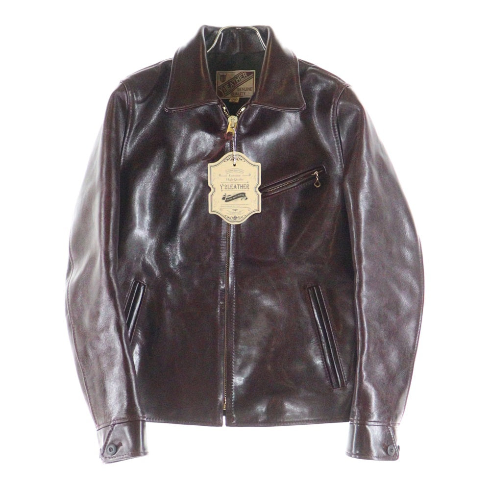 Y'2 LEATHER(ワイツーレザー) ANILINE STEER SINGLE RIDERS アニリンステアー シングルライダースレザージャケット LSR-42