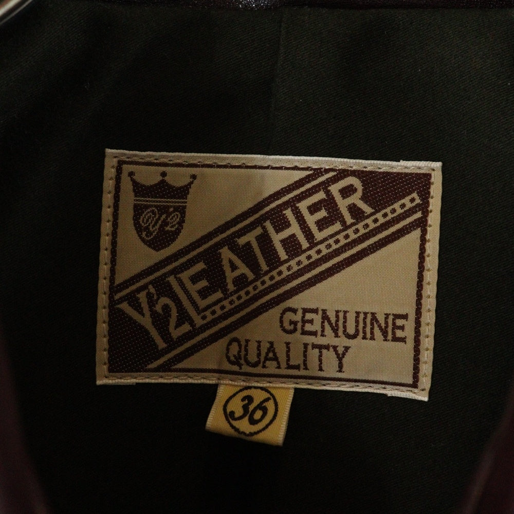 Y'2 LEATHER(ワイツーレザー) ANILINE STEER SINGLE RIDERS アニリンステアー シングルライダースレザージャケット LSR-42