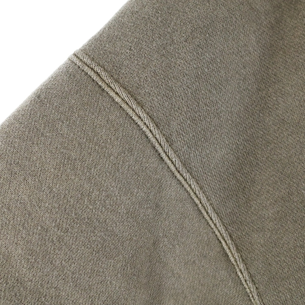 NO BRAND(ノーブランド) OVY オヴィー Pigment Damage Processing Crew Neck Sweat ピグメントダメージプロッセシング クルーネックスウェット トレーナー ブラウン