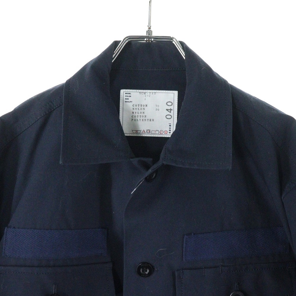 Sacai(サカイ) Cotton Oxford Nylon Twill Shirt コットンオックスフォード ナイロンツイル シャツ SCM-040