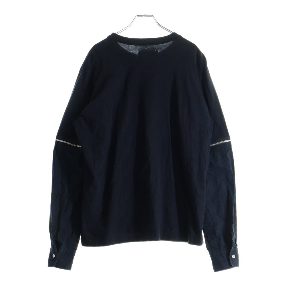 Sacai(サカイ) Zip Sleeve Long Tee ジップスリーブTシャツ ブラック 20-02295M