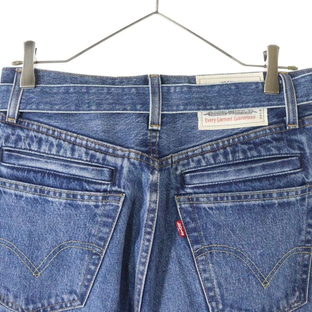 Sacai(サカイ) 25SS ×LEVI'S Denim Pants リーバイス ベルト ウォッシュド デニムパンツ インディゴ 25-0962S