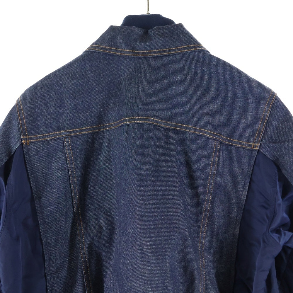 Sacai(サカイ) 21SS ×A.P.C. EIMI MA-1 BLOUSON アーペーセー ドッキングデニムジャケット インディゴ