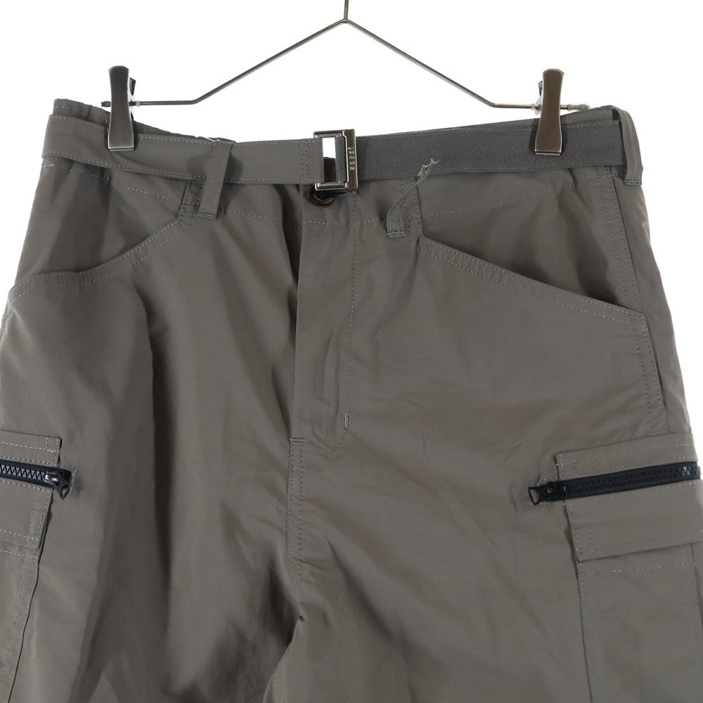Sacai(サカイ) 【SAMPLE品】 ナイロン ベルト カーゴショーツ パンツ カーキ