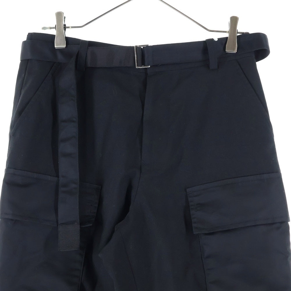 Sacai(サカイ) 【SAMPLE品】 ナイロンミックス ベルト カーゴパンツ ブラック