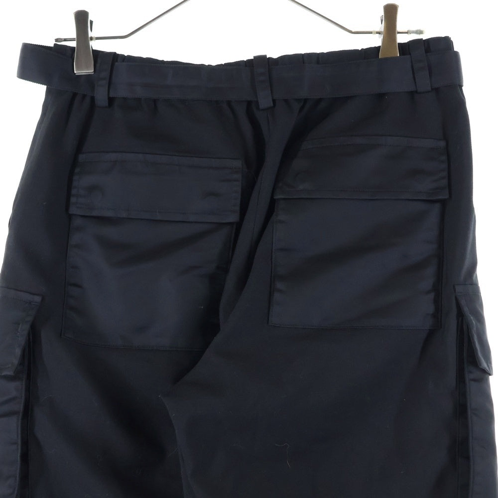 Sacai(サカイ) 【SAMPLE品】 ナイロンミックス ベルト カーゴパンツ ブラック