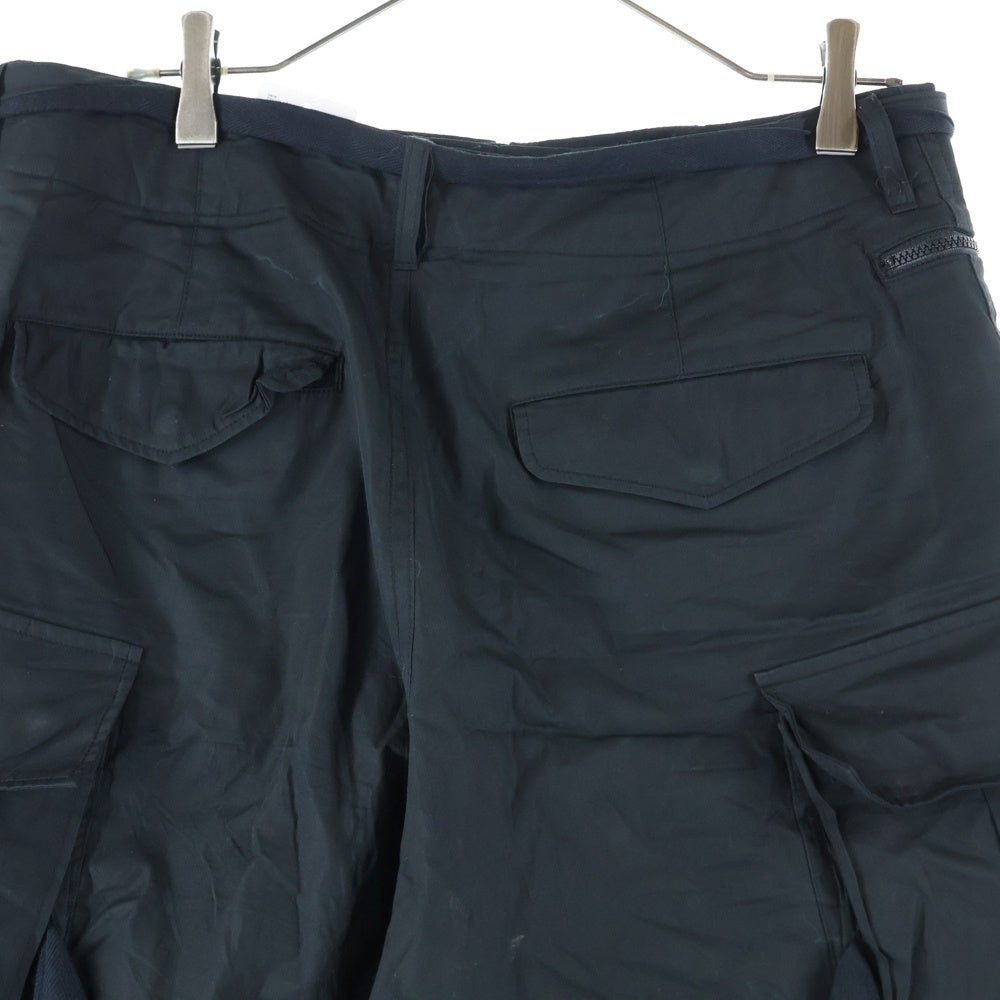 Sacai(サカイ) 【SAMPLE品】 ナイロン ベルト カーゴショーツ パンツ ブラック