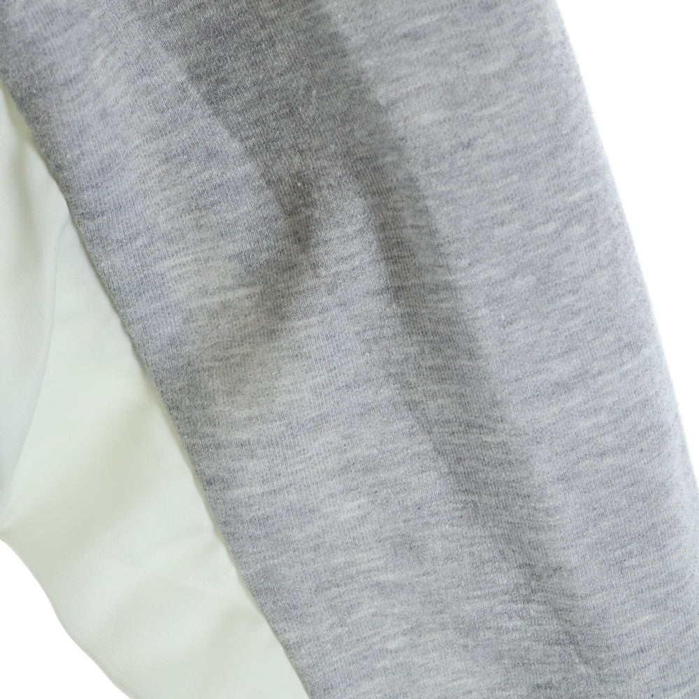 Sacai(サカイ) 22AW Sponge Sweat × MA-1 Pullover ドッキングスウェットトレーナー グレー SCM-043