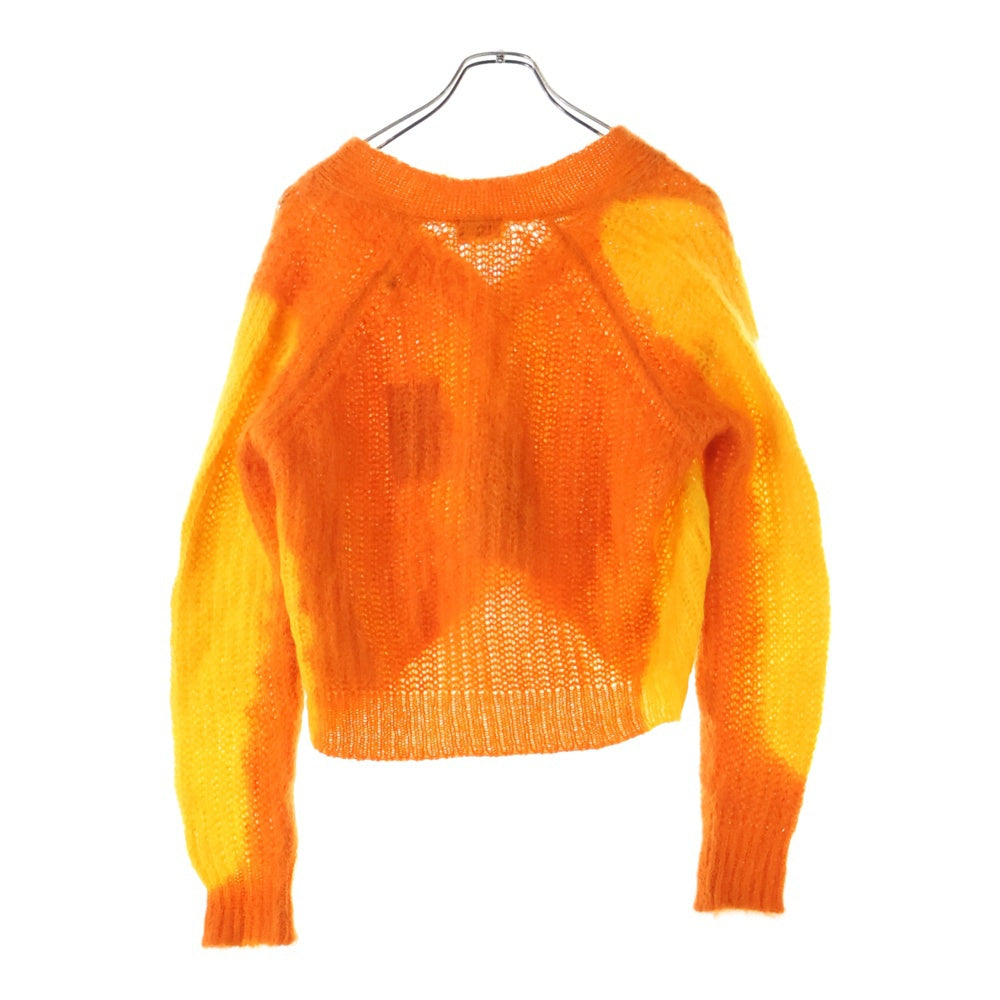 DIESEL(ディーゼル) M-ILLY 4B ショート丈 ツートーン ニット カーディガン レディース イエロー/オレンジ A06727