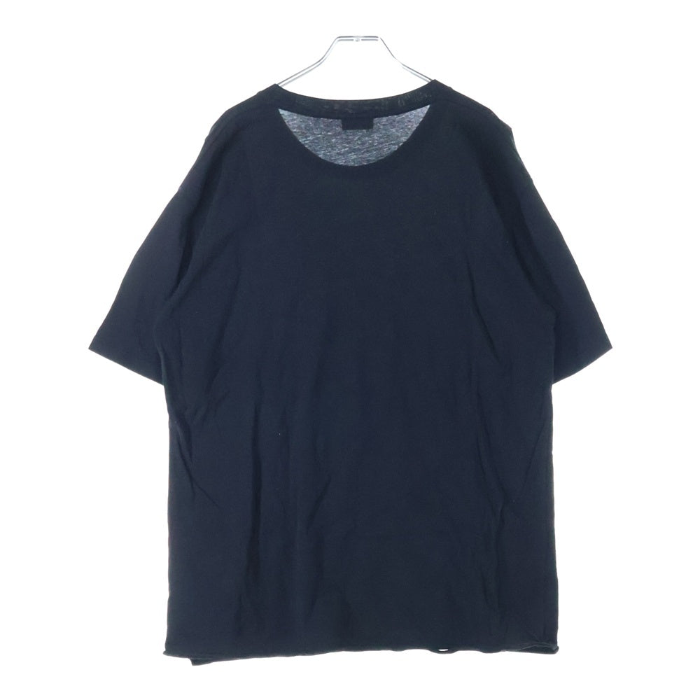 SAINT LAURENT PARIS(サンローランパリ) ロゴプリント Tシャツ 半袖カットソー ブラック/ブルー 480406