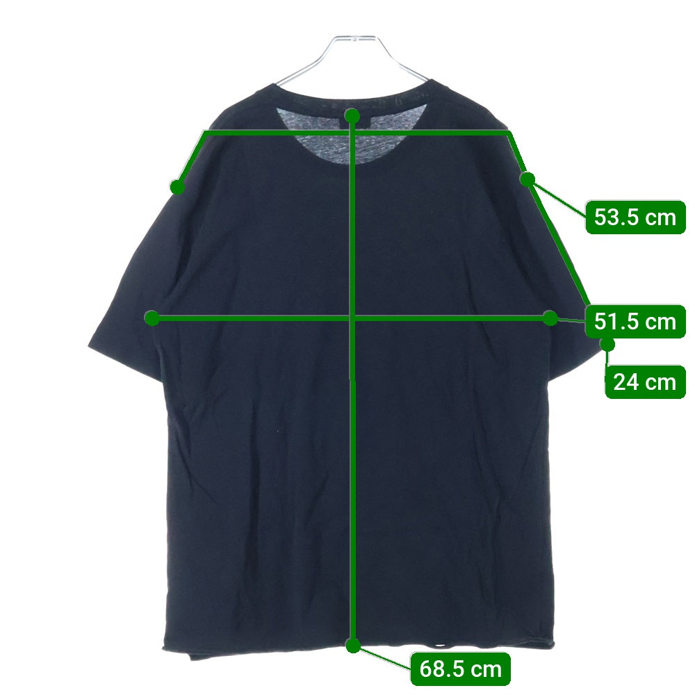 SAINT LAURENT PARIS(サンローランパリ) ロゴプリント Tシャツ 半袖カットソー ブラック/ブルー 480406