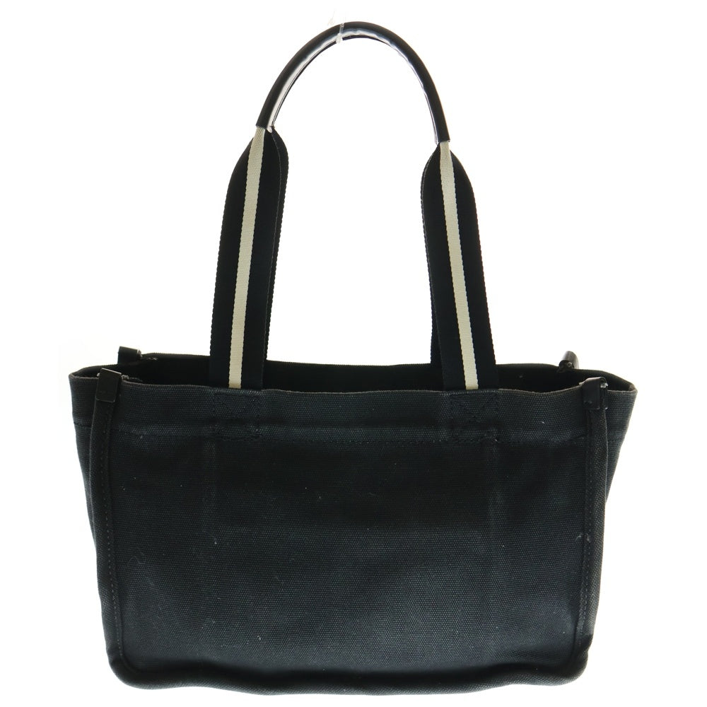 MARC JACOBS(マークジェイコブス) LOGO DESIGN CANVAS TOTE BAG フロントロゴデザイン キャンバス生地 トートバッグ ブラック H050M06FA21001
