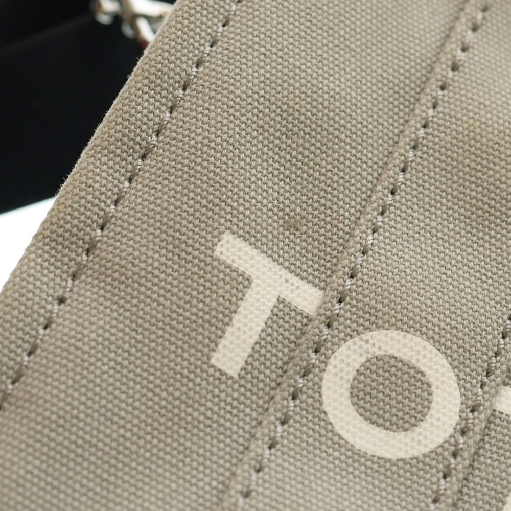 MARC JACOBS(マークジェイコブス) THE CANVAS TOTE BAG フロントロゴデザイン キャンバス生地 トートバッグ グレー M0016493 050