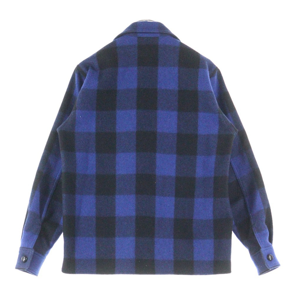 Marbles(マーブルズ) BUEFALO CHECK SHIRT JACKET バッファロー チェック シャツ ジャケット ブルー/ブラック MSH-A1401