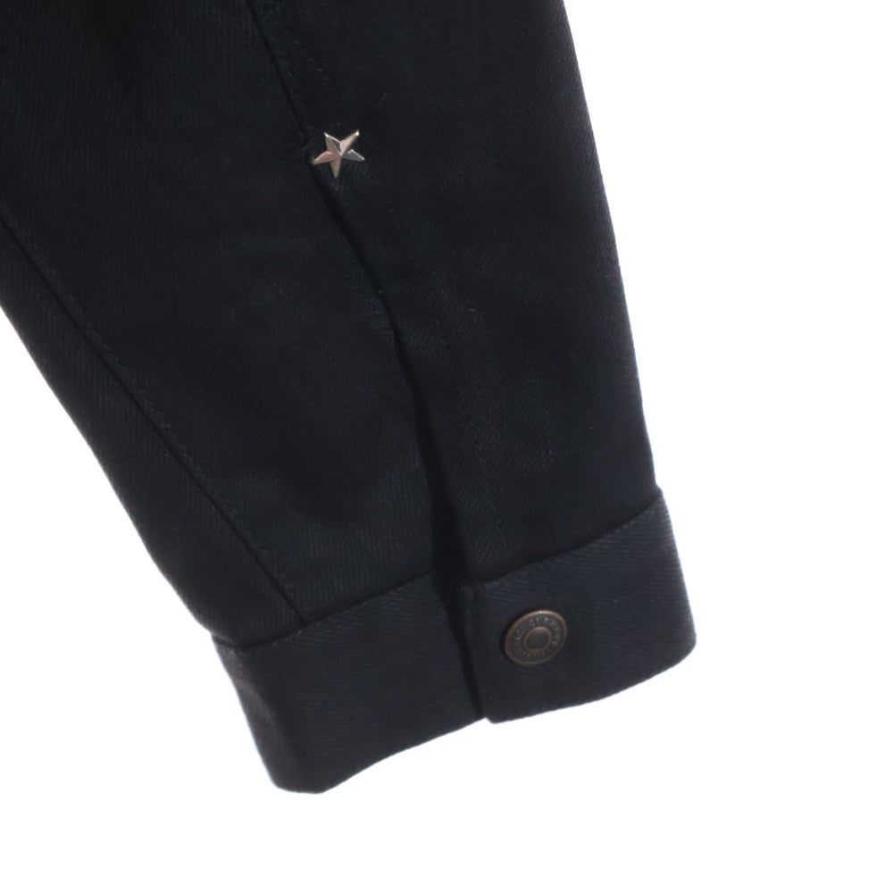 HYSTERIC GLAMOUR(ヒステリックグラマー) KINKY JEANS キンキー ジーンズ スター スタッズ ジップアップ デニムジャケット ブラック 02181AB07