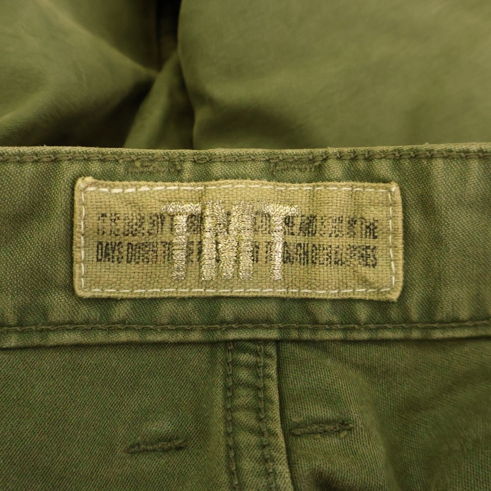 T.M.T(ティーエムティー) コットン ミリタリー ストレート カーゴパンツ カーキ TPT-F0807